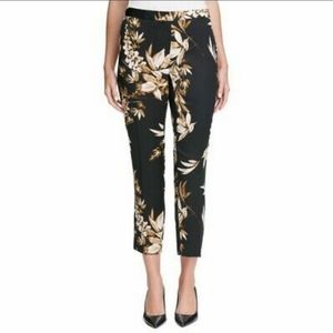 Calvin klein floral print suit pants size 4